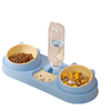 Fashion Design Cat Shape 2 in 1 Double Bowl Drinking Water Feeder